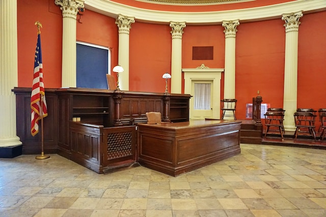 the courtroom