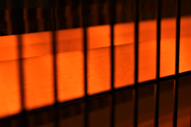 close photo of infrared heater