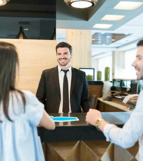 persons check in hotel