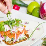 Nutrition - vegetable salad on plate