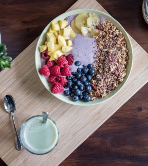 Nutrition - flat lay photography of fruits on plate