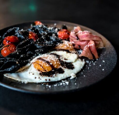 Foods - photo of breakfast food serving in plate