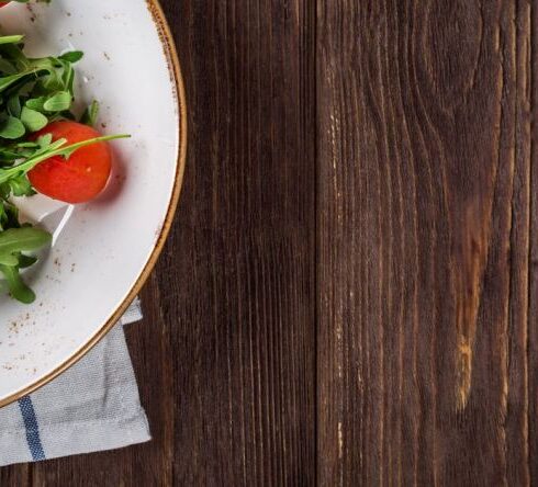 Diet - Close-up of Salad on Table