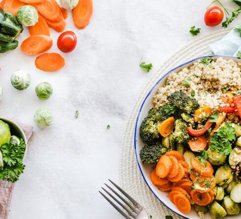 Foods - Flat-lay Photography of Vegetable Salad on Plate