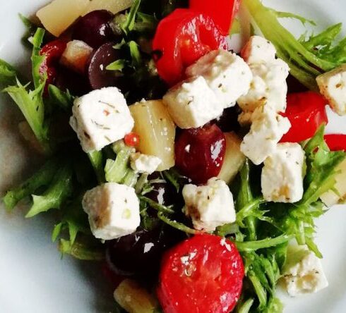 Diet - Vegetable Salad on White Ceramic Plate