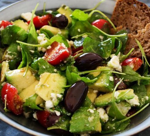 Diet - Vegetable Salad With Wheat Bread On The Side