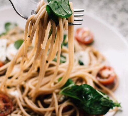 Foods - Selective Focus Photography of Pasta With Tomato and Basil