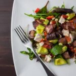 Diet - Vegetable Salad on Ceramic Plate