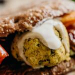 Wellness Diet - Brown Bread With White Cream and Red Sauce on White Ceramic Plate