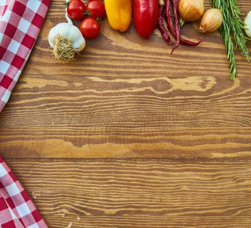 Cooking - Assorted Spices on Brown Wooden Table Beside Red and White Textile