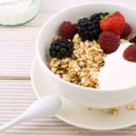 Diet - Red Strawberry and Raspberry on White Ceramic Bowl