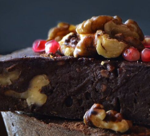 Desserts - Close-Up Photo Of Stacked Chocolate Brownies