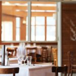 Restaurants - Clear Wine Glass on Table