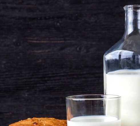 Diet - Milk Bottle Beside Cookies