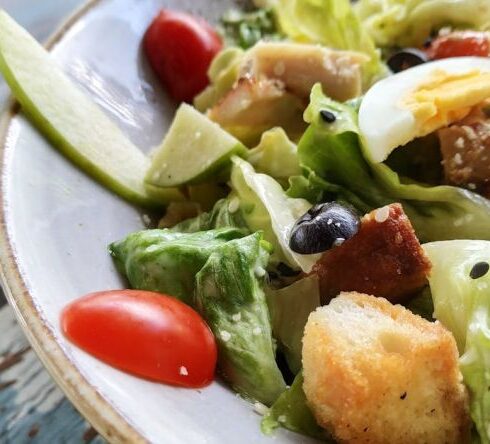 Diet - Close-Up Photo of Vegetable Salad With Boiled Egg