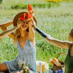 Foods - Group of Women Having a Picnic