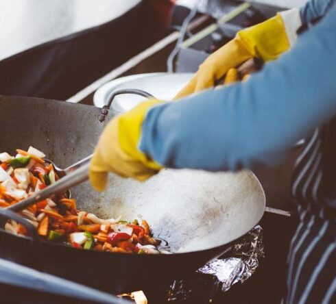 Cooking - Person Cooking on Stainless Steel Cooking Pot