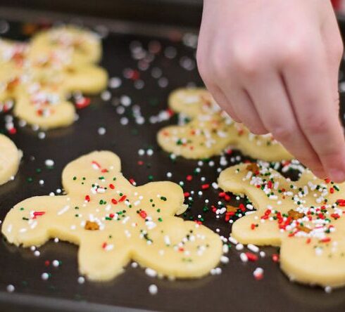 Baking - Person Baking Cookies on Tray