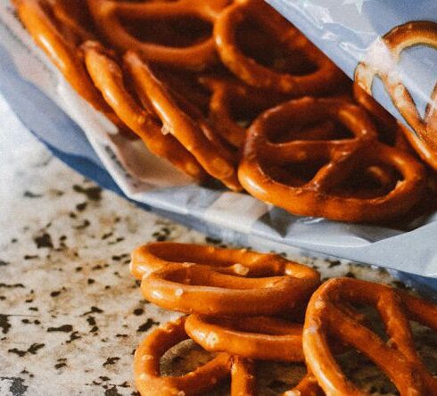 Snacks - Opened Pretzel Pack