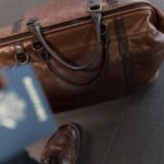 Traveling - Brown Leather Duffel Bag