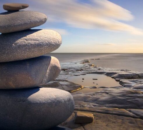 Wellness - Stacked of Stones Outdoors