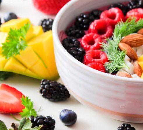 Diet - Fruit Salad In White Ceramic Bowl