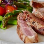 Nutrition - Grilled Meat Dish Served on White Plate