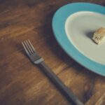 Diet - Bread on Blue Round Plate