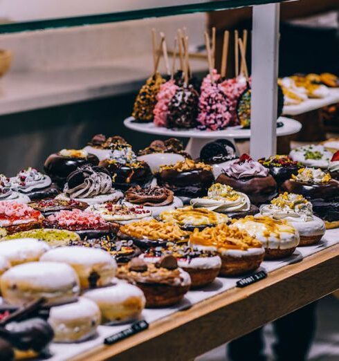 Desserts - Donuts and Bagel Display