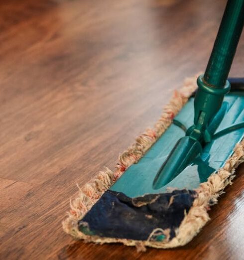 Cleaning - Brown Wooden Floor