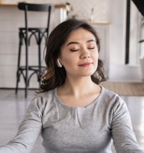 Mindfulness - Woman Practicing Yoga