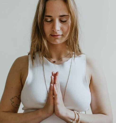 Mindfulness - Woman Doing Yoga Inside A Room