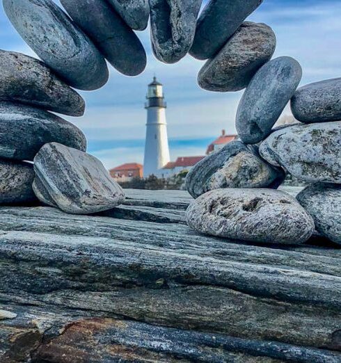 Balance - Gray and Black Rock Formation