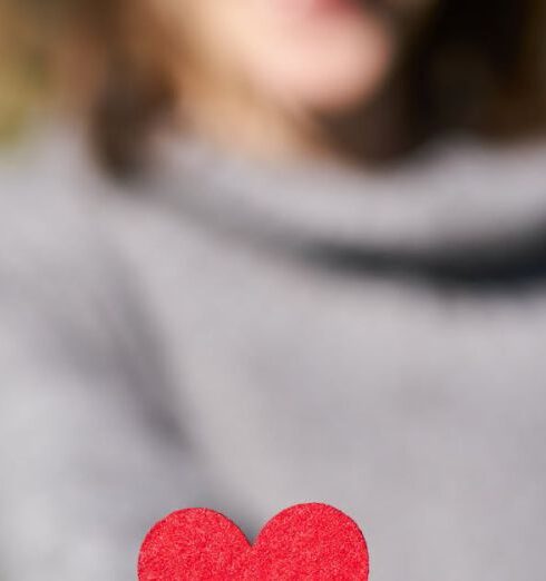 Compassion - Macro Shot Of Heart Shaped Cut Out