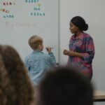 Learning - A Student Standing in front of a Class