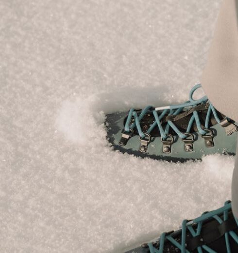 Hiking - Photo of People's Feet on White Snow