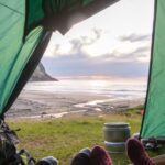 Camping - Two People Lying Inside Tent