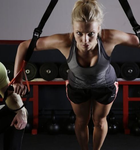 Workout - Woman Doing Exercise