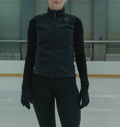 Exercises - Ice Skater in an Ice Skating Rink