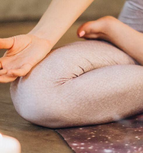 Wellness - Meditating With Candles and Incense