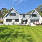 Landscaping - White and Gray Wooden House Near Grass Field and Trees