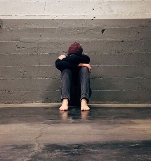 Anxiety - Person Leaning on Wall