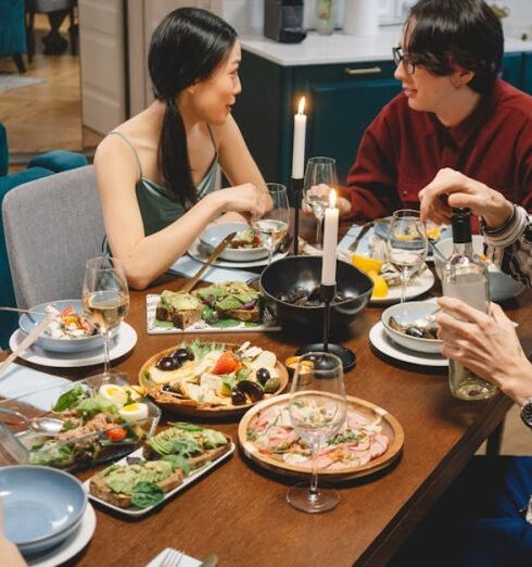 Meals - Friends Eating Together