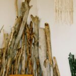 Macrame - Logs and a Wooden Armchair