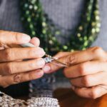 Knitting - Person Holding Crochet Hook