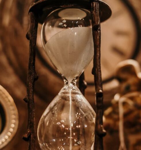 Time - Shallow Focus of Clear Hourglass