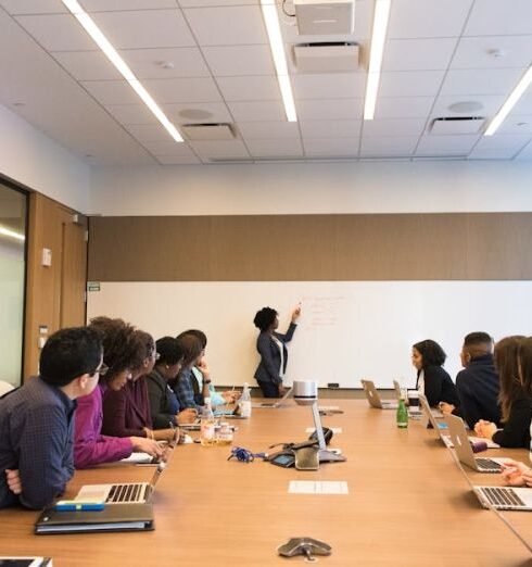 Meetings - Group of People on Conference room