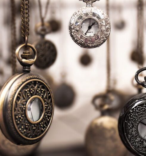 Time - Assorted Silver-colored Pocket Watch Lot Selective Focus Photo