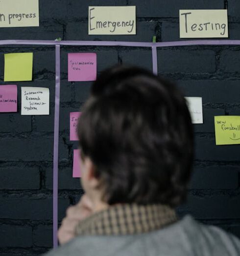 Deadlines - Manager Considering Project Strategy by the Task Board