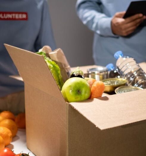 Volunteering - Food and Drinks Inside the Carton Box